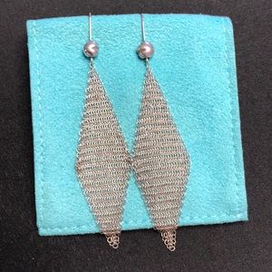 Authetic Tiffany & Co mesh earrings